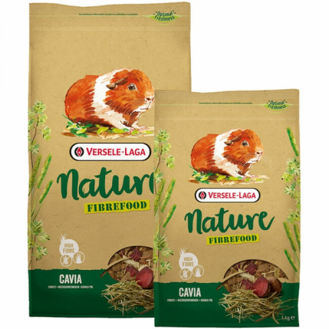Mélange riche en fibres Nature Fibrefood Cavia Versele Laga pour cobayes sensibles Sac 2,75 kg