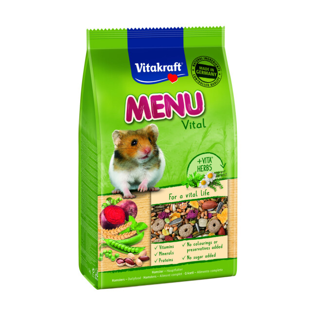 Menu Premium pour hamsters en sachet fraîcheur 800 g