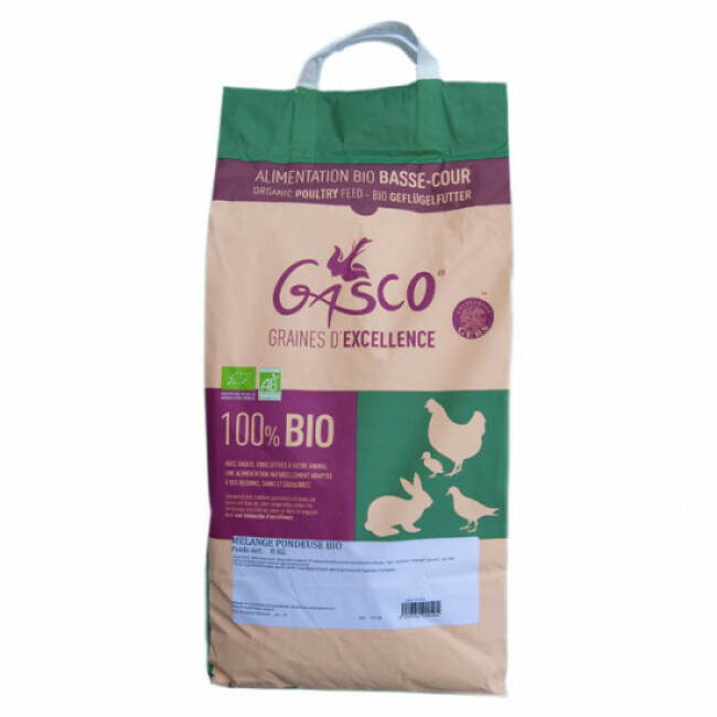 Mélange bio pour poule pondeuse Gasco Sac 8 kg