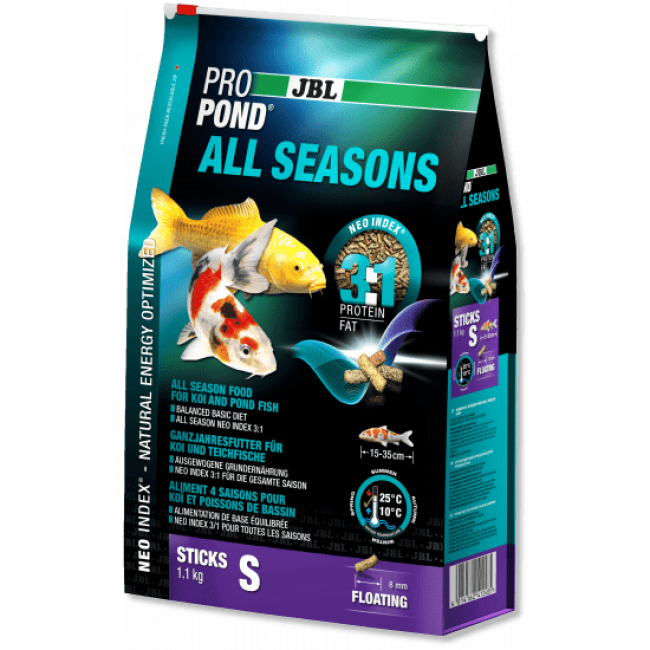 Nourriture poissons de bassin JBL ProPond All Seasons Sac 1,1 kg