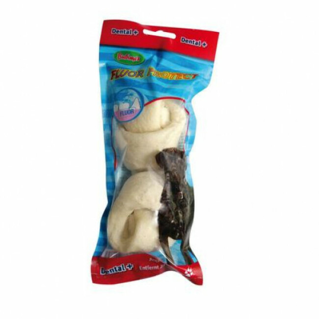 Os noué Fluor Protect Bubimex pour chien 1 os 16 cm