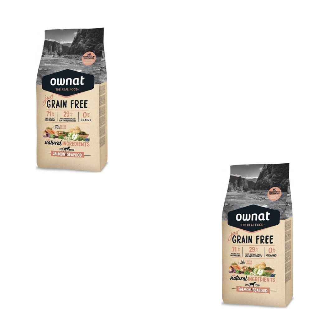 CROQUETTE HYPOALLERGENIC GRAIN FREE ADULTE SAUMON 3KG - CHIEN OWNAT