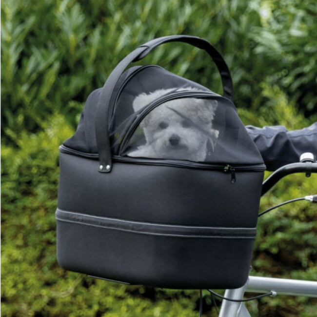 Panier De Rangement Pour Vélo électrique Ou Classique - Dimensions 31x26x22 Cm - En PP, Avec Couvercle Amovible - Installation Rapide, Idéal Courses Ou Animal