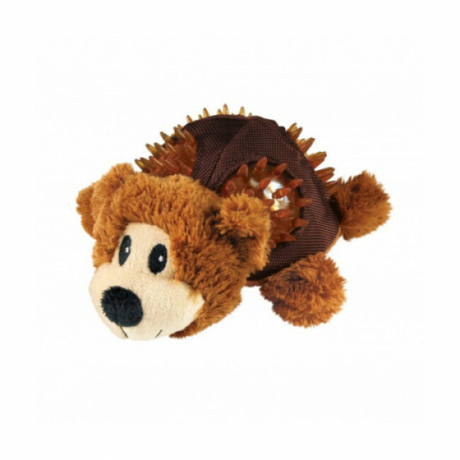 Peluche ours avec sifflet KONG Shells pour chien - Large 23 cm