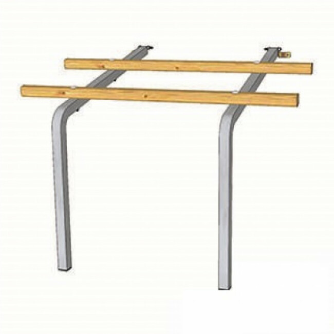 Perchoir en bois et acier pour poulailler