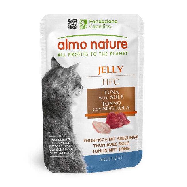 Pâtée pour chat HFC Jelly Almo Nature - Lot de 6 pochons 55 g