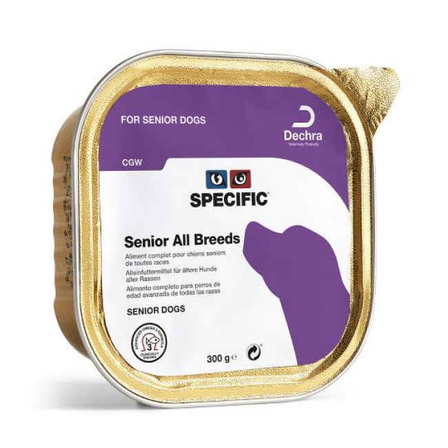 Pâtée pour chien senior toutes races CGW Specific - Lot de 6 boîtes de 300 g