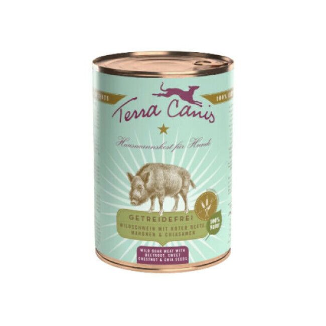 Pâtée pour chien Terra Canis Grain Free - Sanglier Boîte 400 g