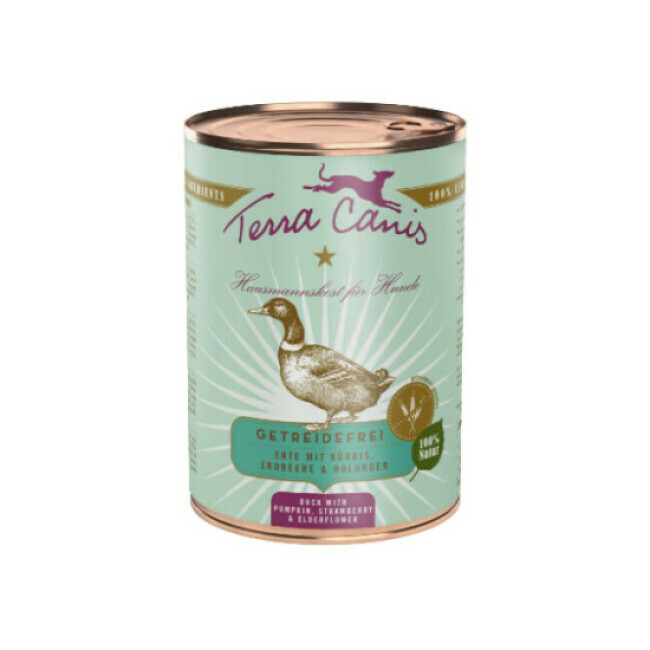 Pâtée pour chien Terra Canis Grain Free - Canard Boîte 400 g