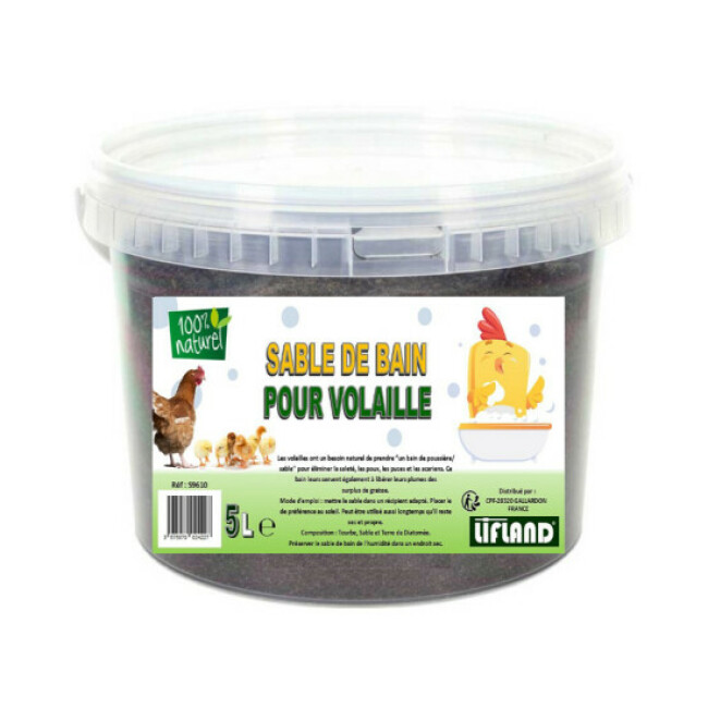 Sable de bain Lifland pour volailles - 5 litres