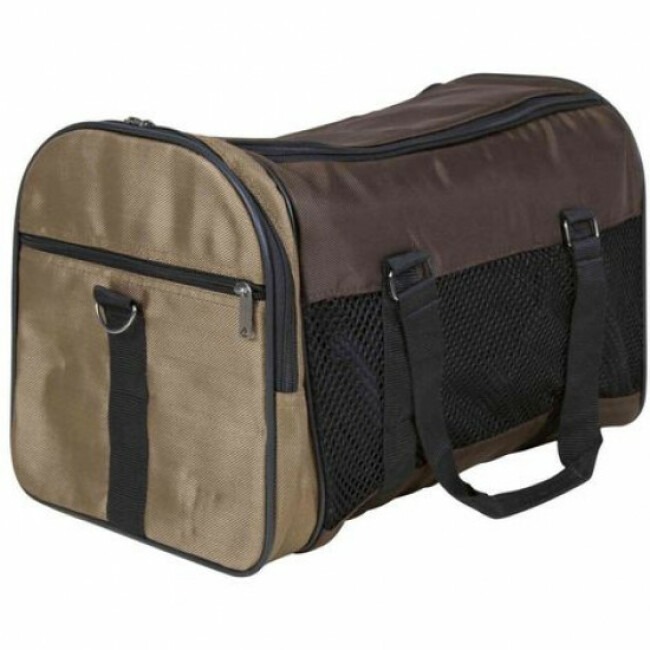 Sac de transport Samira Trixie en nylon Marron/beige Jusqu'à 12 kg