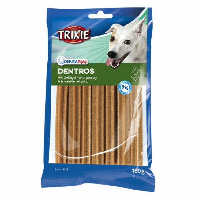 Snacks à la volaille Dentros pour chiens Denta Fun