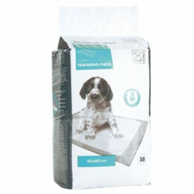 Tapis éducateur blanc pour chiot 45 cm x 60 cm M-Pets Lot de 50 tapis