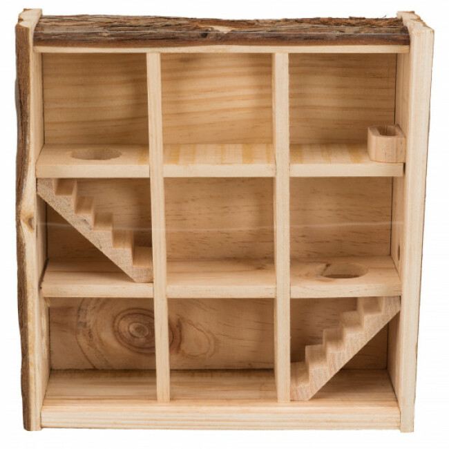 Tour de jeu en bois pour petits rongeurs Natural Living Trixie - 30 x 30 x 10 cm